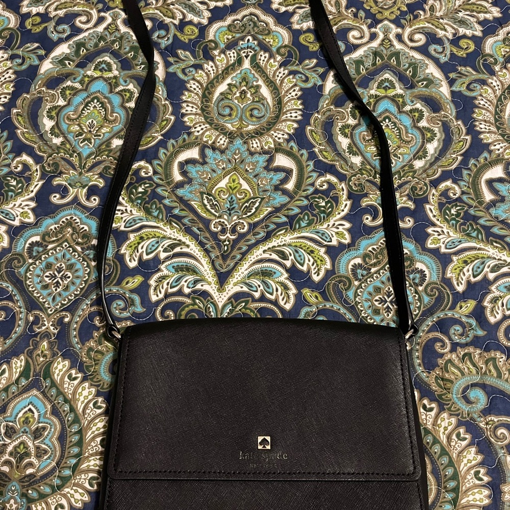 Kate Spade Black Leather Crossbody Bag